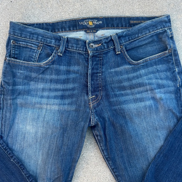 Lucky Jeans 221 Original Straight Denim Jeans Men size 36WxL30 - Picture 7 of 8